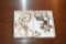 (2) BOXES OF EARRINGS & CHAINS