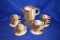 VINTAGE MID CENTURY MIKASA POTTERS ART TEA SET BY