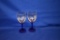 (2) TOOL & DIE MACHINING WINE GLASSES
