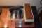 MISC. CASSETTE TAPES, VINYL 45'S & CASSETTE HOLDER
