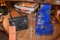 BLACK VINYL PURSE, CLEAR HURRICANE, 6 GIFT BOXES