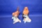 (2) VINTAGE GOEBEL BIRD FIGURINES: ROBIN ROUGE GORGE