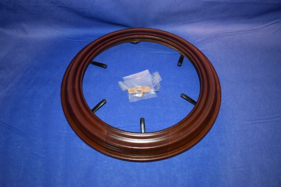 WOODEN PLATE FRAME, 8-5/8" ID, 11-1/4" OD