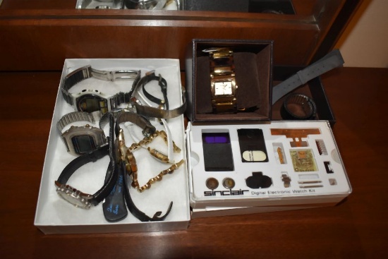 (3) BOXES OF MISC. WATCHES (MEN & WOMENS)