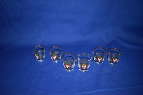 GERMAN COLLECTABLE TRAVEL SOUVENIR SHOT GLASSES,