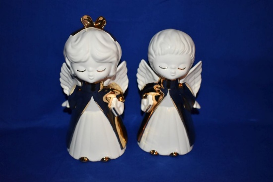 (2) GOLD PLATED ANGELS & COOKIE ART