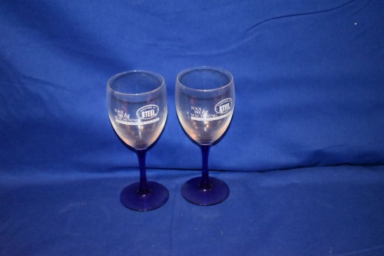 (2) TOOL & DIE MACHINING WINE GLASSES
