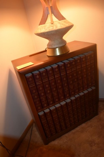 WALNUT BOOKSHELF, 11-1/2" X 24"W X 28"H,