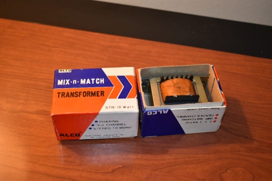 (2) ALCO MIX N MATCH TRANSFORMERS, STR-10 WATT