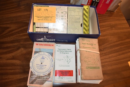 BOX W/CARR LANE TRIGONOMETRY TABLES, HANDY