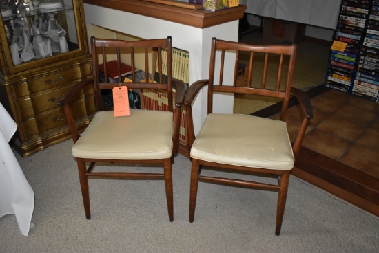 (2) VINTAGE MCM MID CENTURY MODERN ARM CHAIRS, BY WHITNEY MANUFACTURING,