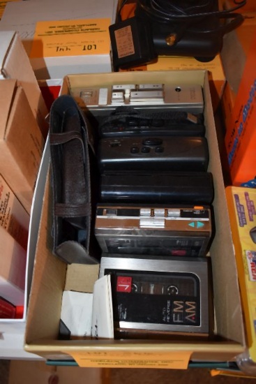 BOX W/AM & FM RADIO, CASSETTE PLAYERS