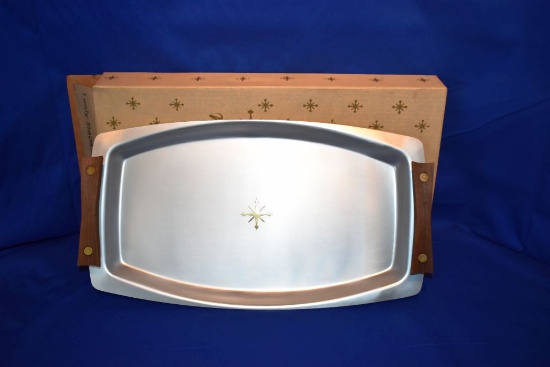MCM VINTAGE MIRROW MEDALLION OBLONG WAITER, 1 ONLY,