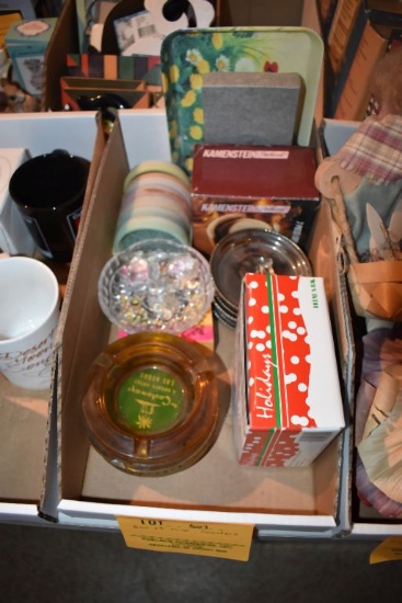 BOX OF MISC. COASTERS