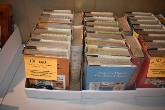 (2) BOXES OF READERS DIGEST CONDENSED BOOKS