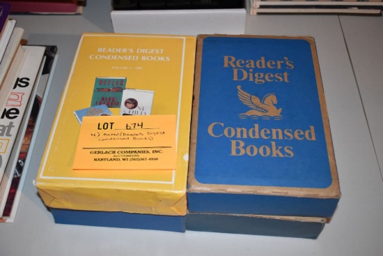 (4) BOXED READERS DIGEST CONDENSED BOOKS