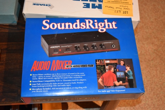 SOUNDS RIGHT AUDIO MIXER W/AUDIO/VIDEO FADE