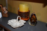 HOME DECOR: CANDLE, BOWL, ETC.