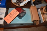 BOX W/SLIDE CONTAINERS, BABY FOTO WELDER, BULK FILM WINDER