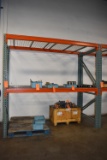 STEEL PALLET RACKING WITH WIRE SHELVING, 48