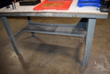 SHOP TABLE WITH METAL BASE, 30