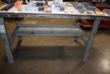WORK TABLE WITH METAL BASE, 30