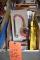 BIN WITH MISC. SMALL TOOLS; GAUGE, MITER CLIP,