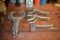 MISC. VICE CLAMPS (5): VISE GRIPS, WELDING CLAMP,