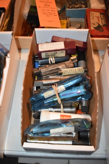 BOX W/MISC. ITEMS: MULTI FLUTE SINGLE END 1-1/8 X