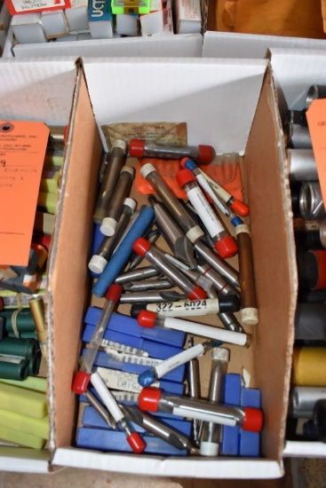 BOX W/CENTERS & MILL BITS, VARIOUS SIZES