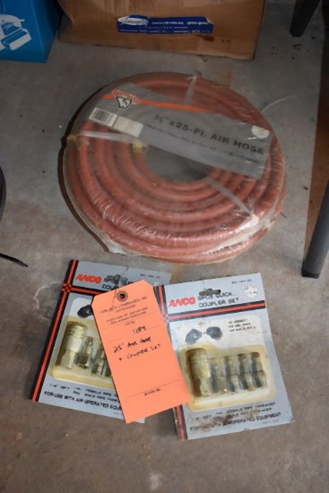 25' AIR HOSE & COUPLER SET