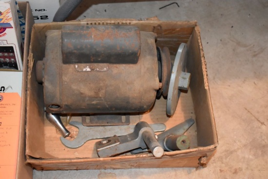 WOOD LATHE TOOLING & MISC. MOTOR