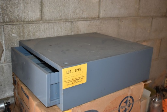 (2) GRAY METAL STACKING DRAWERS, MODEL SD2014,