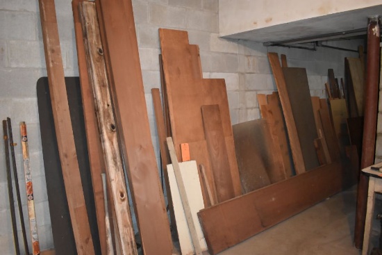 LARGE ASSORTMENT OF WOOD: CEDAR, PINE, PANELING