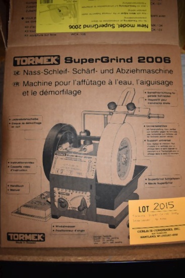 TORMEC SUPER GRIND 2006 SHARPENER, 90 RPM