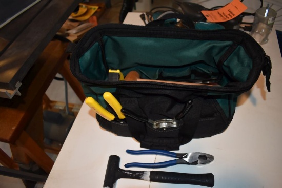 TOOL BAG WITH ASSORTED HAND TOOLS