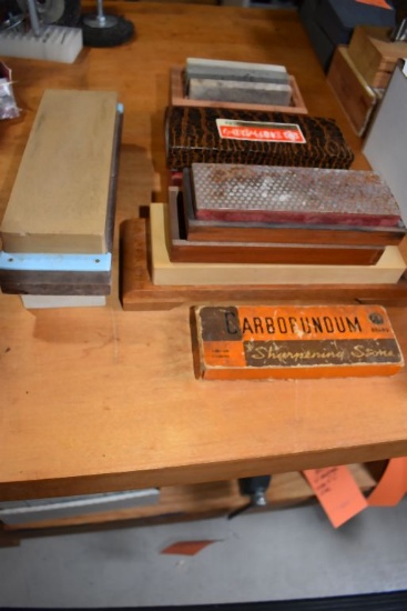 LARGE ASSORTMENT OF SHARPENING STONES