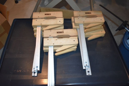 (8) 10" NOBEX WOOD CLAMPS