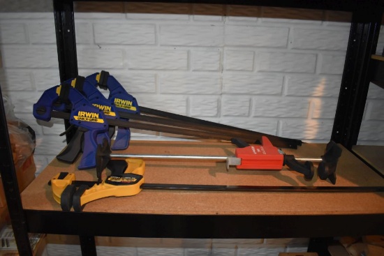 (5) ASSORTED QUICK GRIP CLAMPS