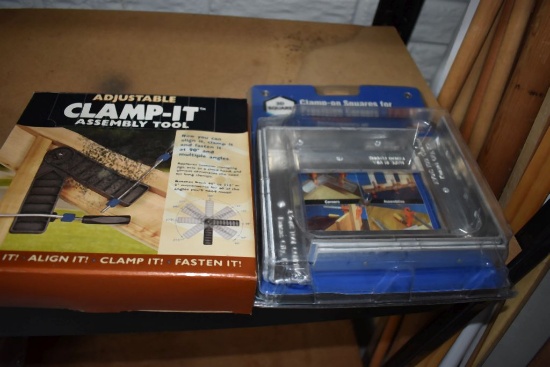CLAMP-IT TOOL AND CLAMP-ON SQUARES