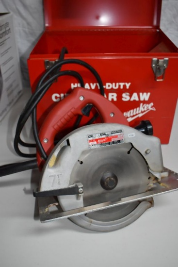 MILWAUKEE ELECTRIC HEAVY DUTY 7 1/4" CIRCULAR SAW,