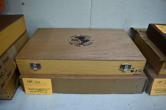 NEW MEYER GAGE PIN SET, MODEL M-2, .251/.500 MINUS