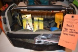 TOOL TOTE WITH ASSORTED HAND TOOLS