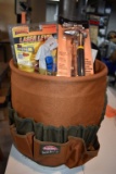 BUCKET WITH ORGANIZER AND LARGE ASSORTMENT OF TOOLS