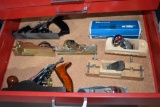 CONTENTS OF 5TH DRAWER; ASSORTED HAND PLANES