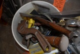 MISC. TOOLS - SOME VINTAGE, IN BUCKET,