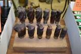 SET OF (6) END MILL CUTTERS HS 3/4