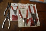 (5) SNAP RINGN PLIERS, VARIOUS SIZES