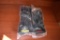 (2) PAIR OF NOVAX BLACK RUBBER GLOVES, 1-9,