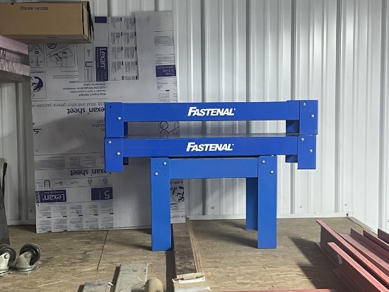 LOT WITH (3) FASTENAL STANDS, (2) 12"D X 34"W X 6"H, (1) 16"D X 20-1/2"W X 15"H